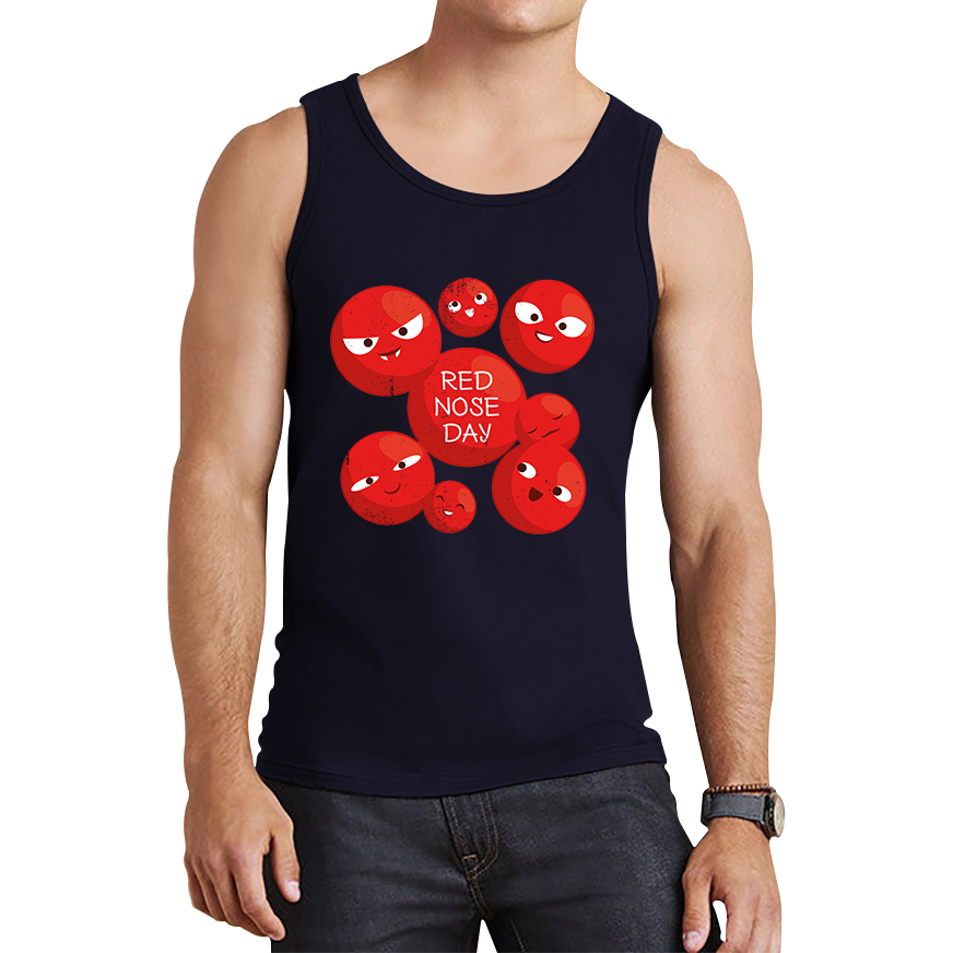 Red Nose Day Funny Noses Tank Top