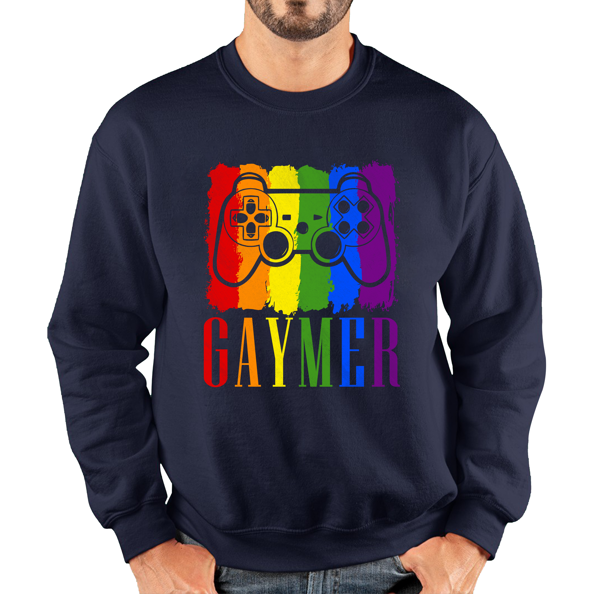 Gaymer LGBT Pride Gay LGBTQ Gamer Rainbow Controller Sweatshirt