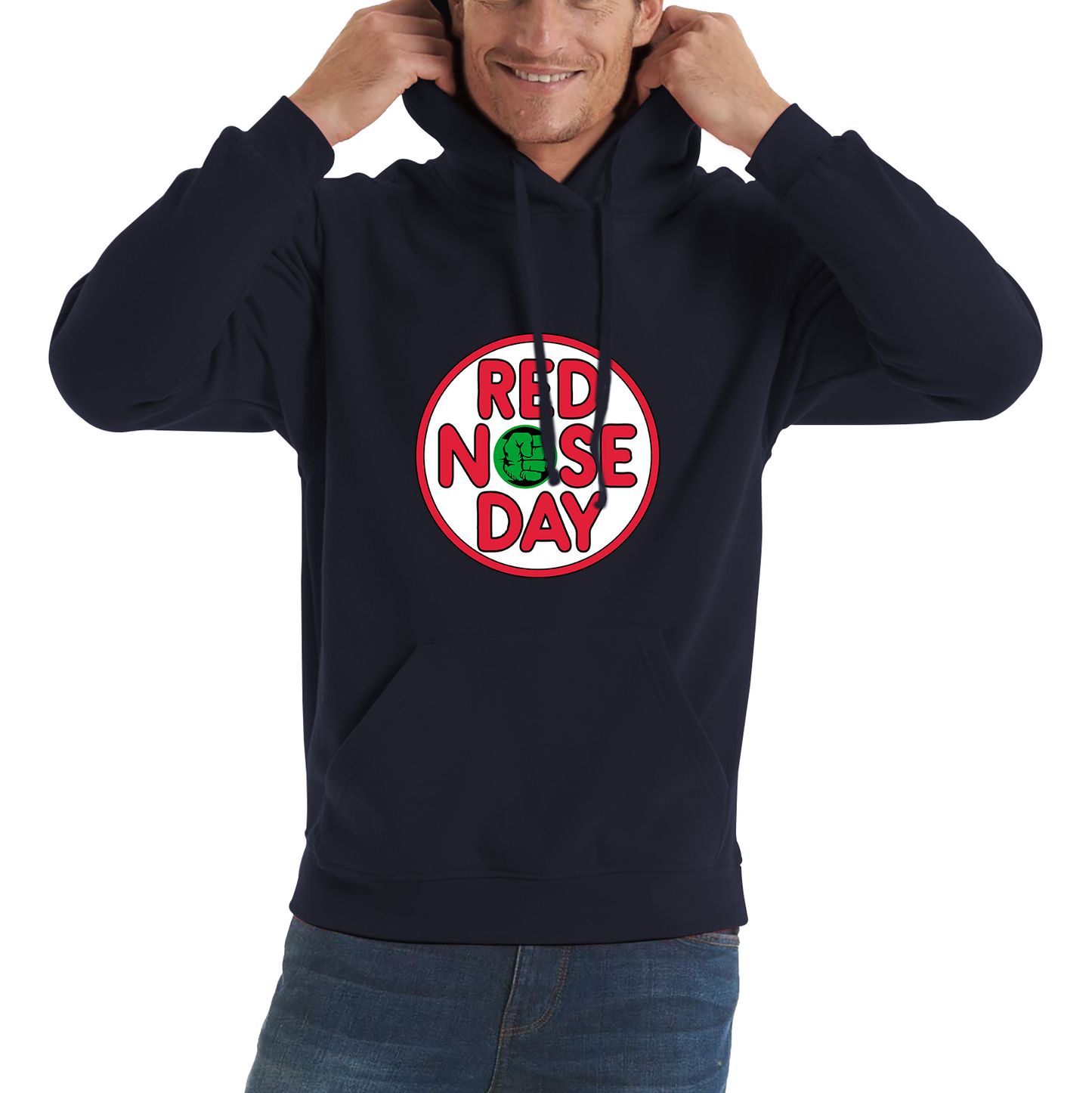 Hulk Hand Red Nose Day Hoodie