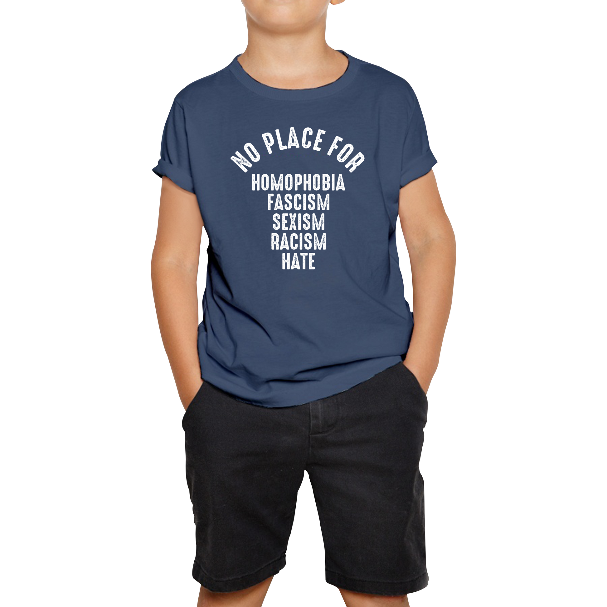 Fascism Sexism Racism Hate No Place For Homophobia T Shirt