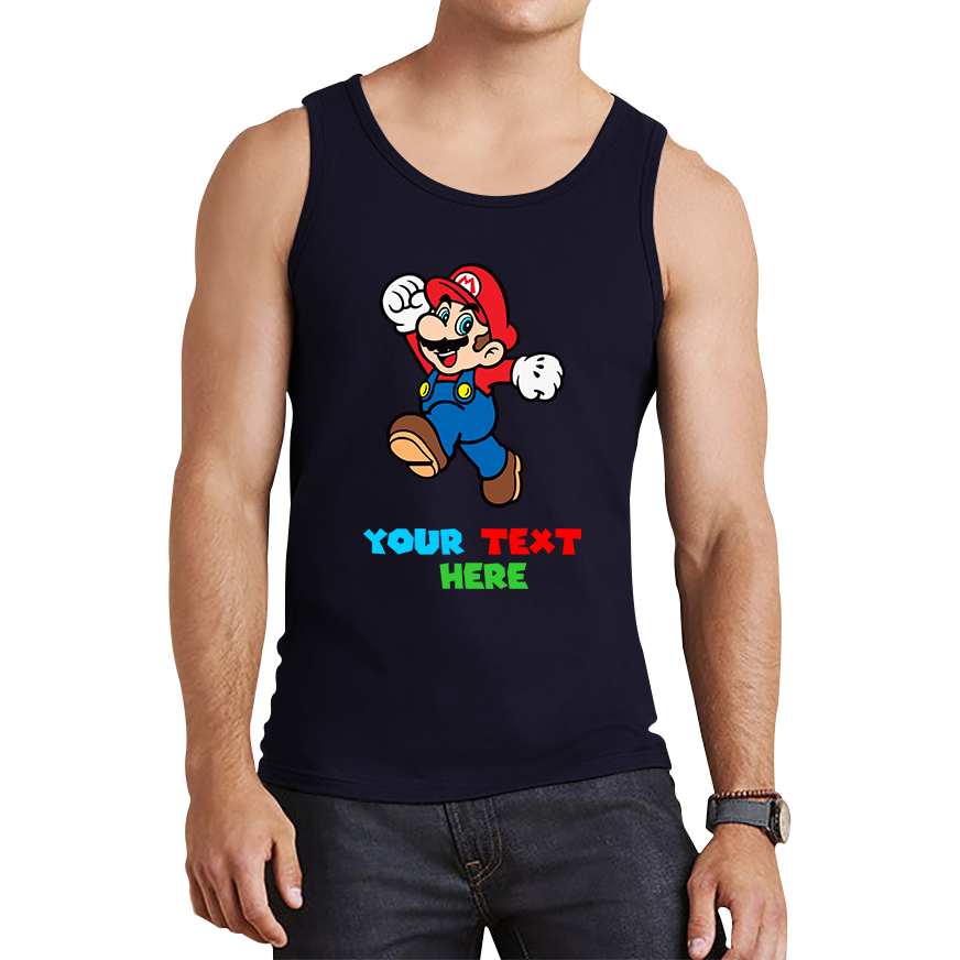 Personalised Super Mario Funny Tank Top