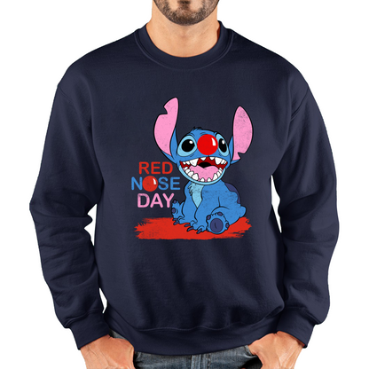 Ohana Disney Stitch Red Nose Day Sweatshirt