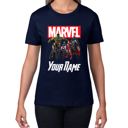 Personalised Marvel Avengers Superheroes Team T Shirt