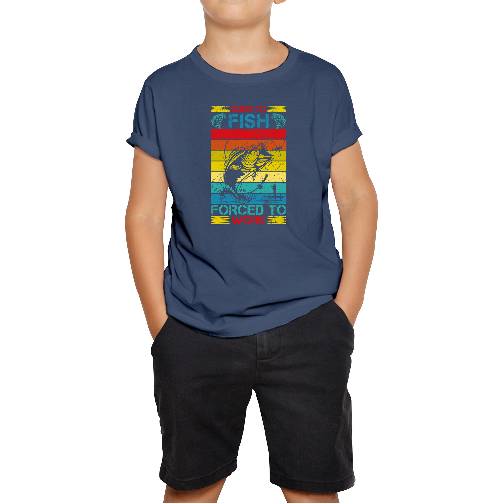 Born To Fish Forced To Work T Shirt