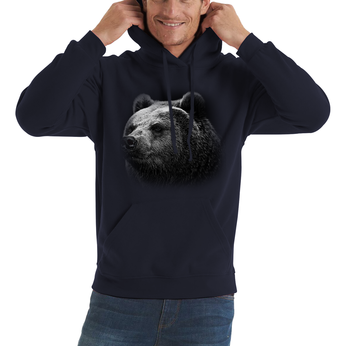 Bear Big Face Hoodie