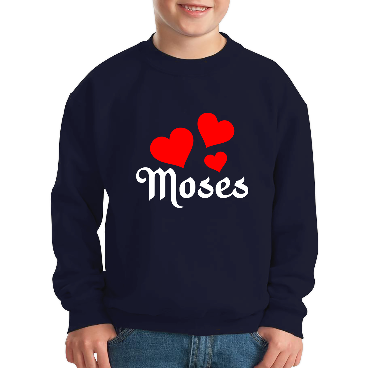 Moses Hearts Religions Prophet Jewish Founder Of Monotheistic Belief Kids Jumper