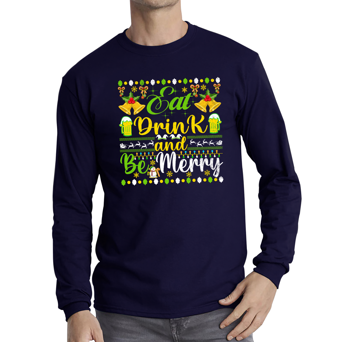 merry christmas beer long sleeve t shirt