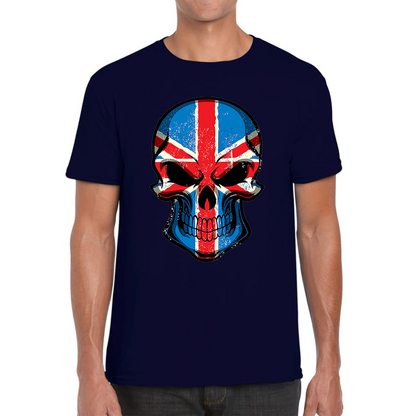 Skull Face British National Day T Shirt