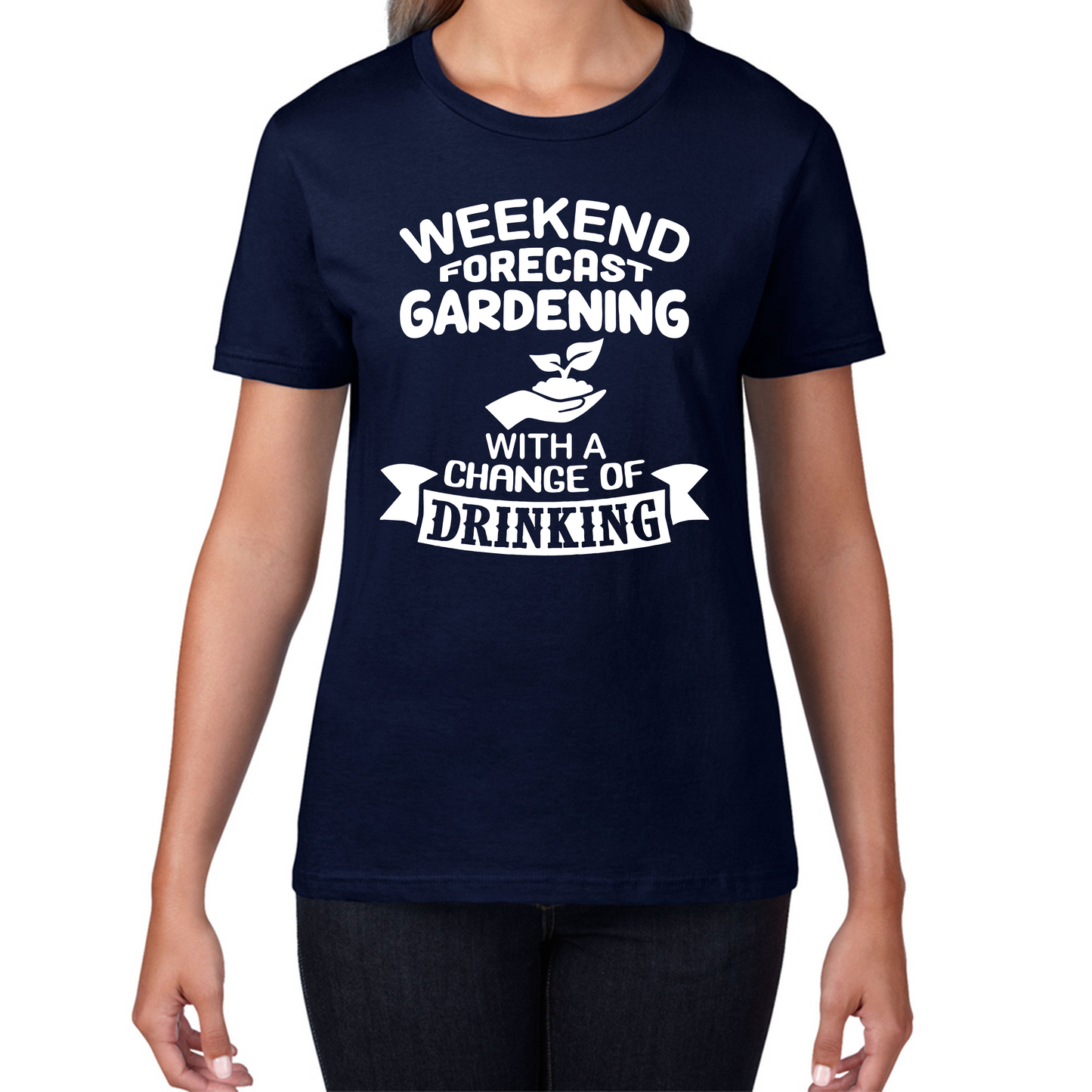 Weekend Forcast Gardening With A Change Of Drinking T Shirt