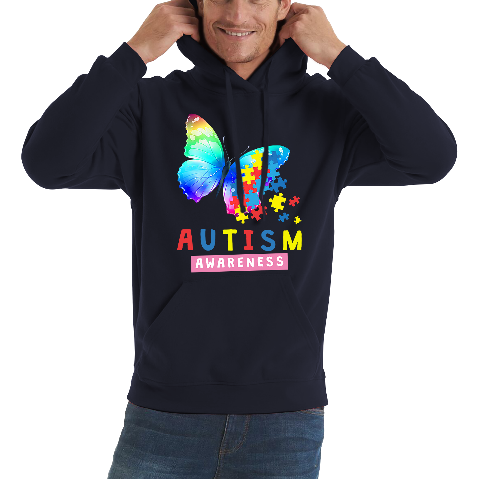 Autism Awareness Butterfly Design Hoodie