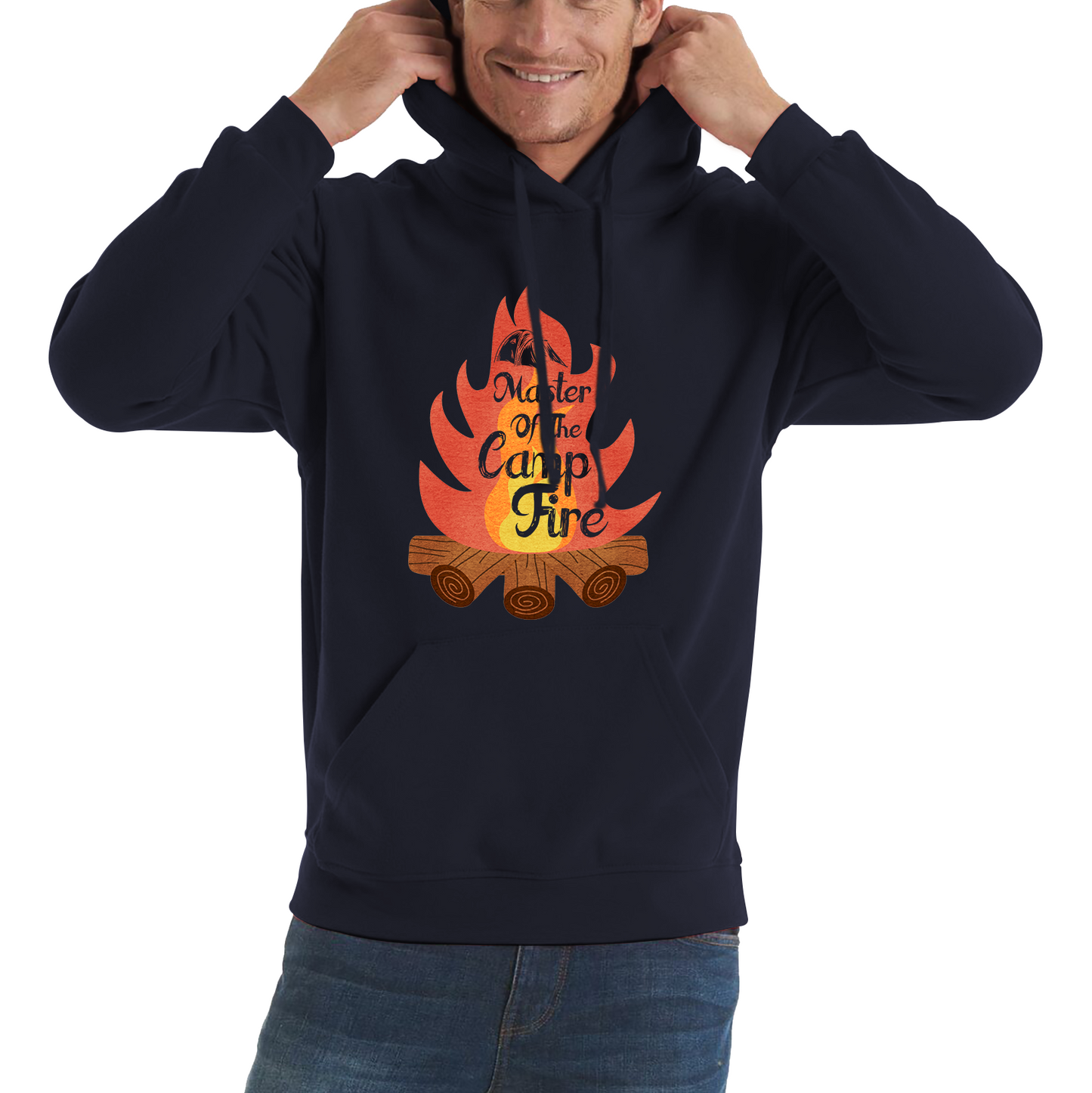 Master Of The Campfire Camping Adventure Lover Camp Fire Outdoor Unisex Hoodie