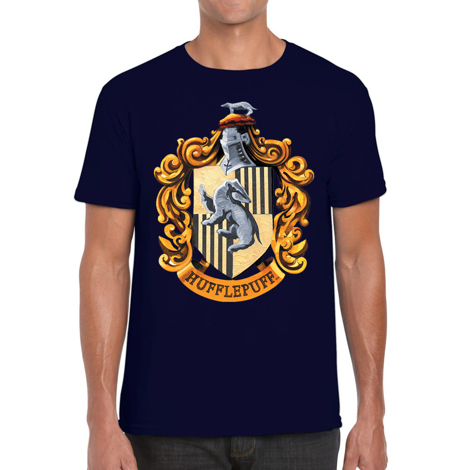 Harry Potter House Of Hufflepuff Hogwarts Crest T Shirt