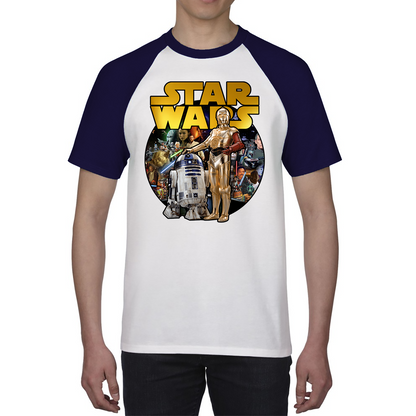 Star Wars These aren't The Droids You're Looking for Shirt Funny Star Wars R2D2 C3PO Baseball T Shirt