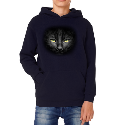 Black Cat Yellow Eyes Hoodie