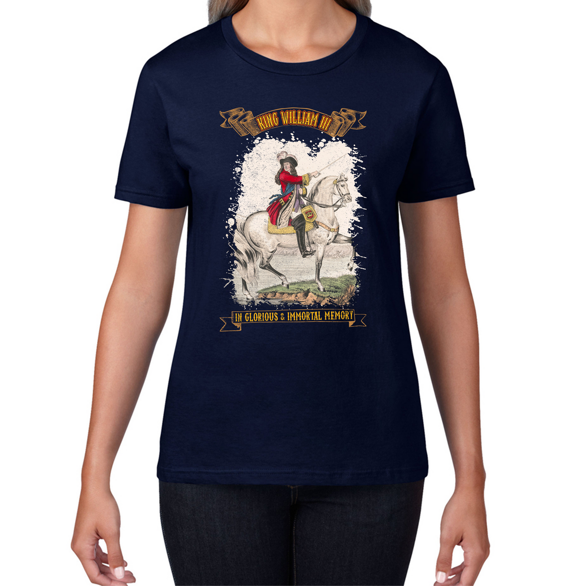 King William III In Glorious And Immortal Memory T Shirt