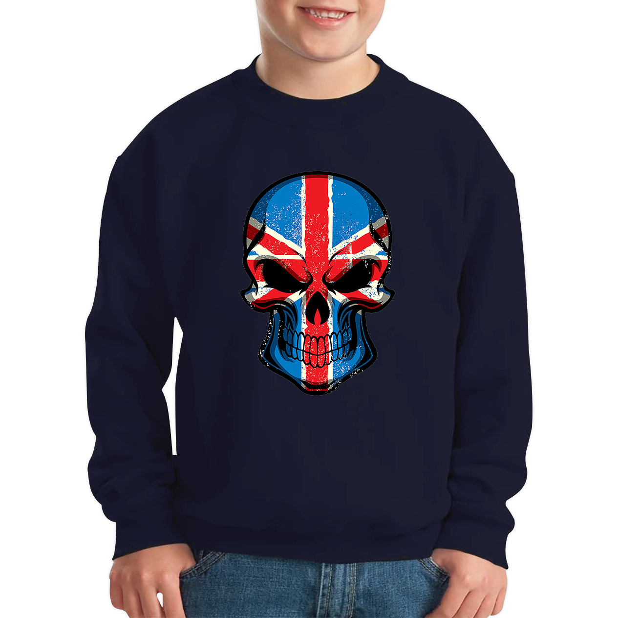 Skull Face British National Day Sweatshirt 