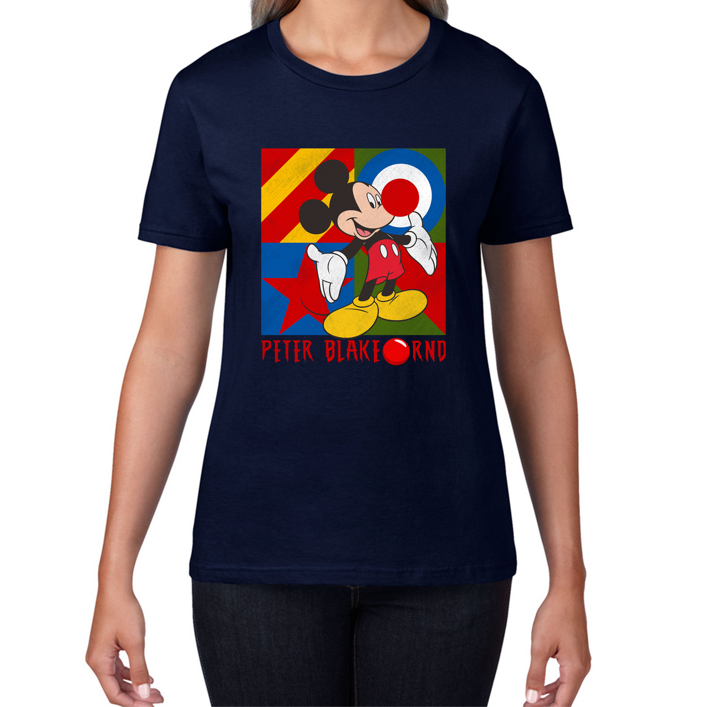 Peter Blake Mickey Mouse Red Nose Day T Shirt