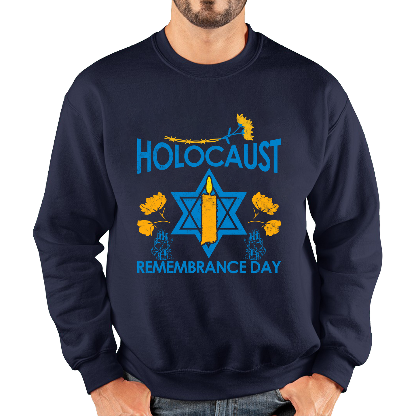 Holocaust Remembrance Day Victims Of The Holocaust Festival of Lights Unisex Sweatshirt