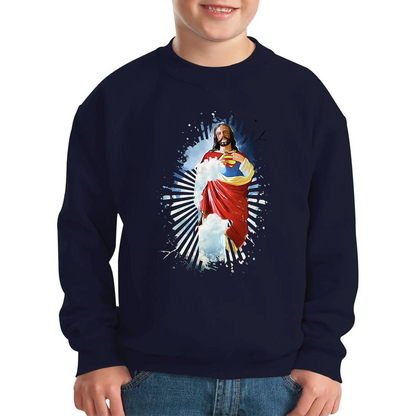 Jesus Christ Superman Spoof Sweatshirt