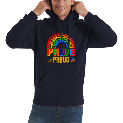 Proud Pride LGBT Pride Gay LGBT Pride Lesbian Rainbow Hoodie