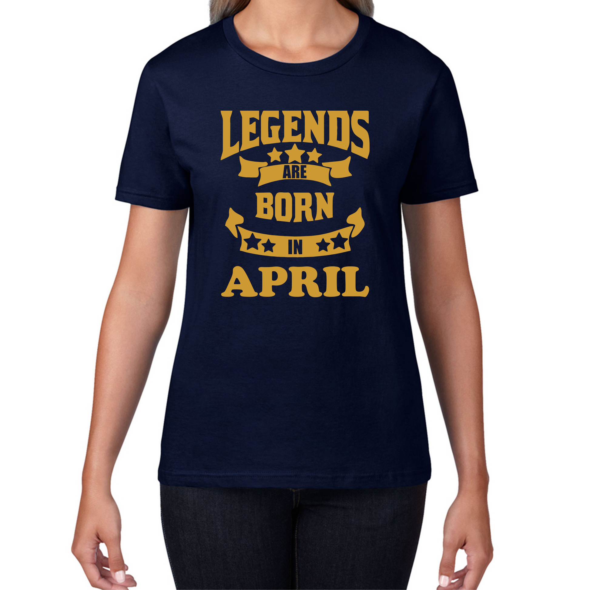 Legends Are Born In April Birthday T Shirt