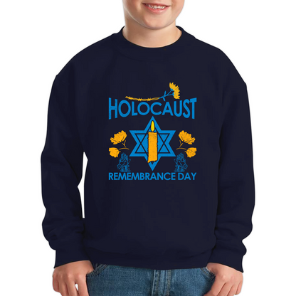 Holocaust Remembrance Day Victims Of The Holocaust Festival of Lights Kids Jumper