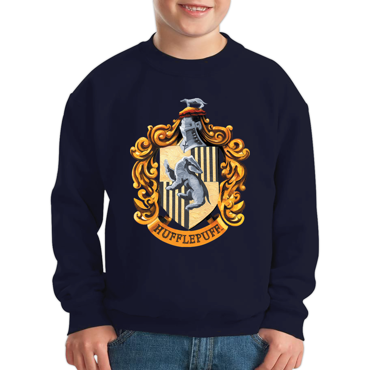 Harry Potter House Of Hufflepuff Hogwarts Crest Sweatshirt