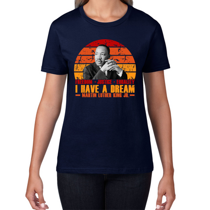 Martin Luther King Ladies T Shirt