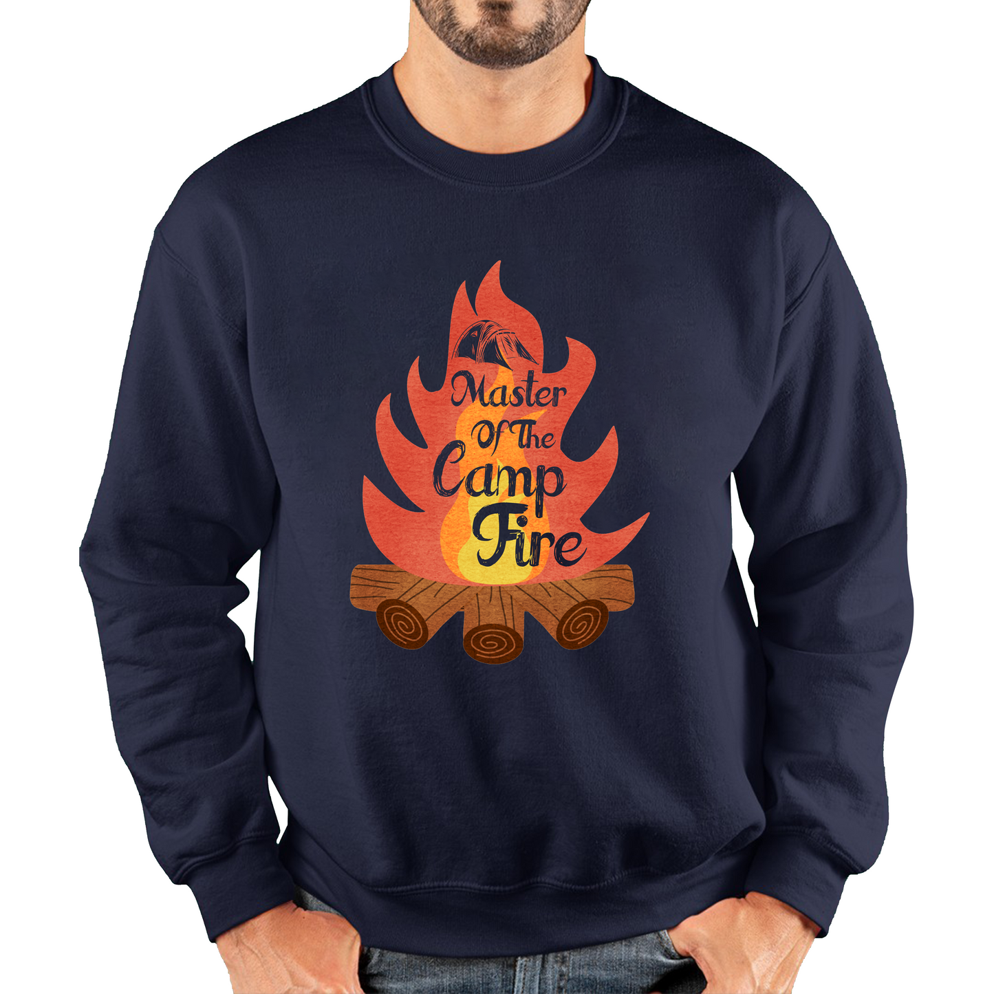 Master Of The Campfire Camping Adventure Lover Camp Fire Outdoor Unisex Sweatshirt