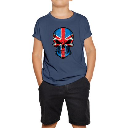 Skull Face British National Day T Shirt