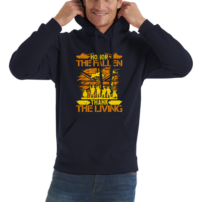 Honor The Fallen Thank Living Veteran Memorial Day Hoodie