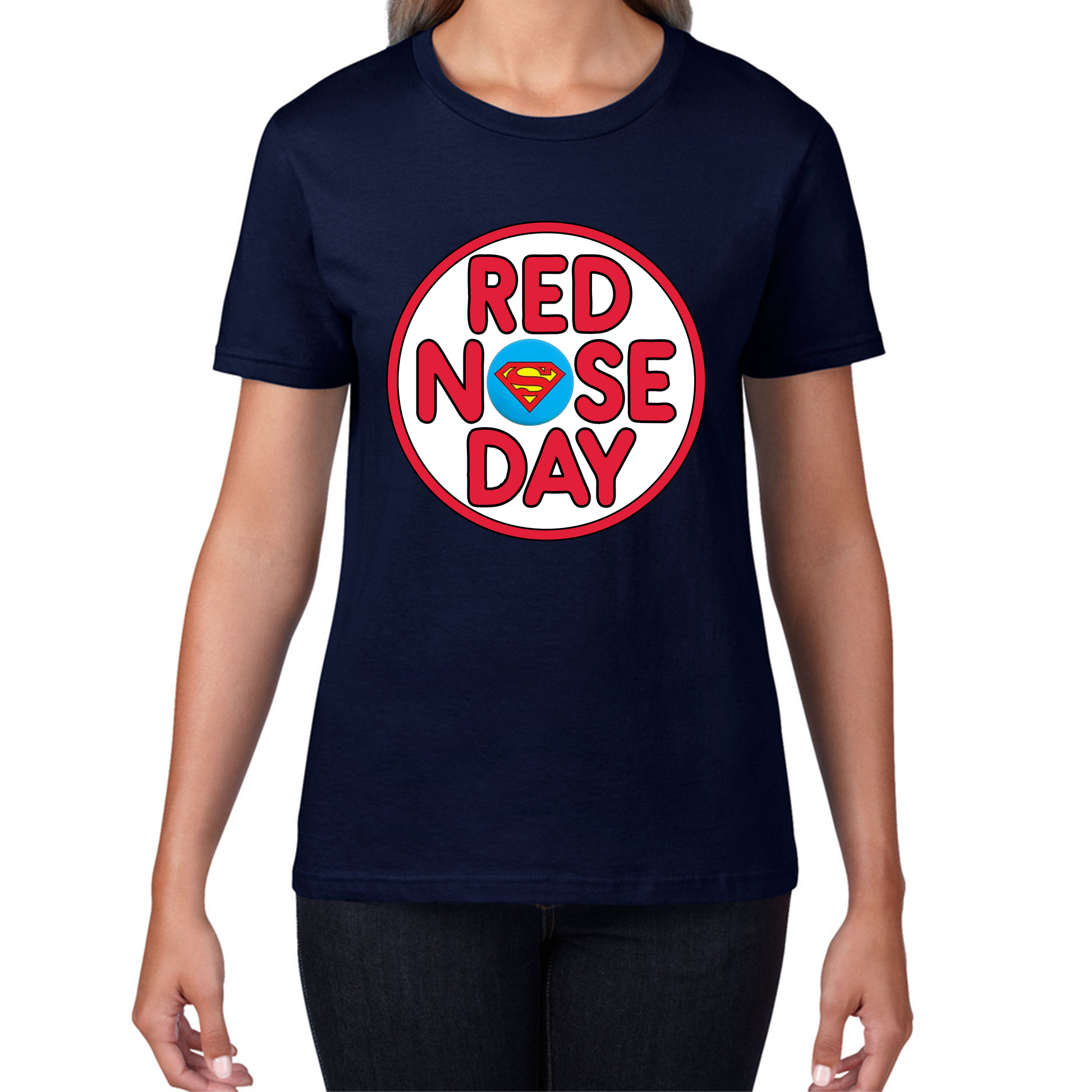 Superman Red Nose Day T Shirt