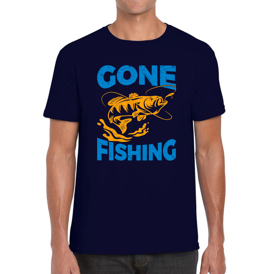 Gone Fishing Funny T Shirt