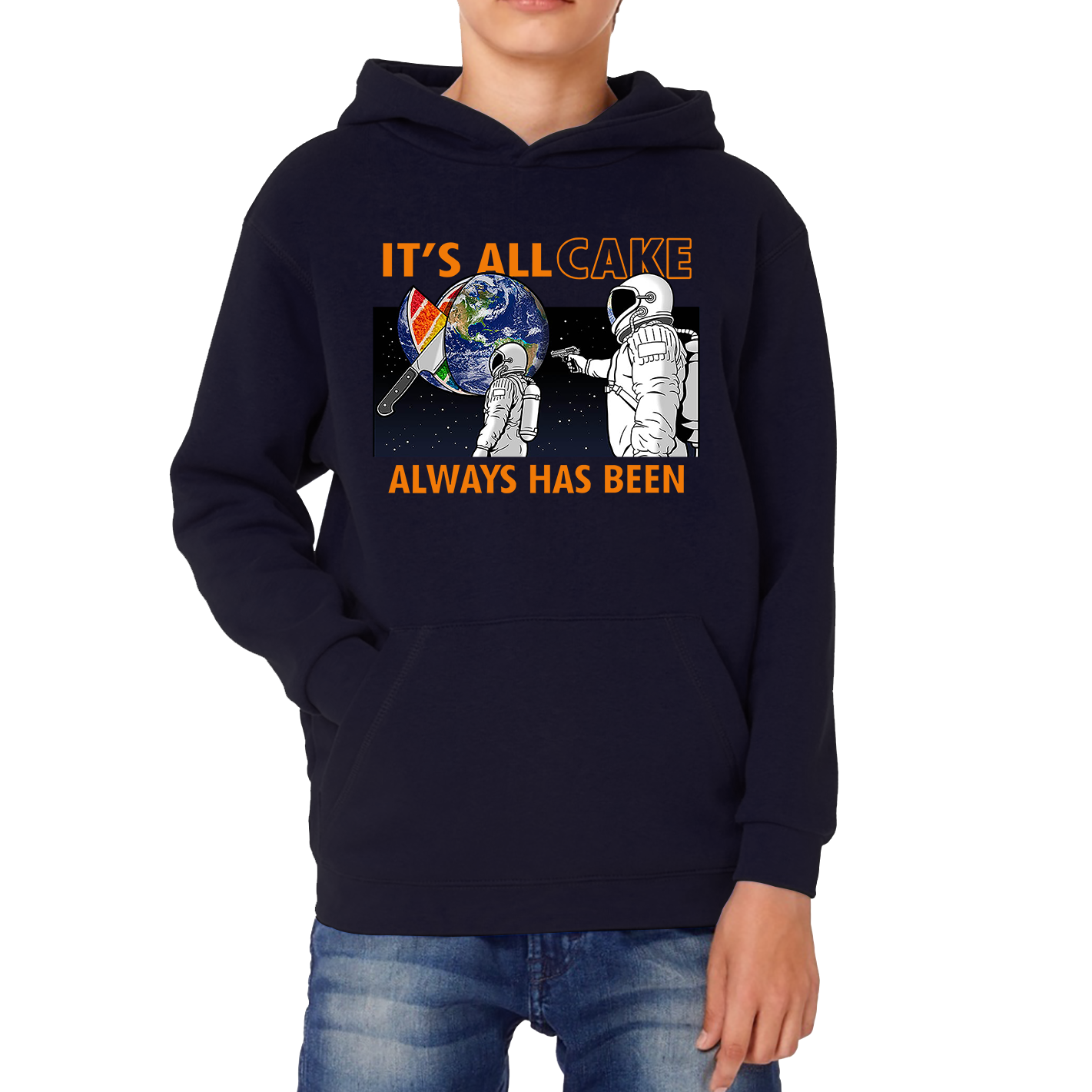 It's All Cake (Always Has Been) Astronaut Space Picture Hoodie