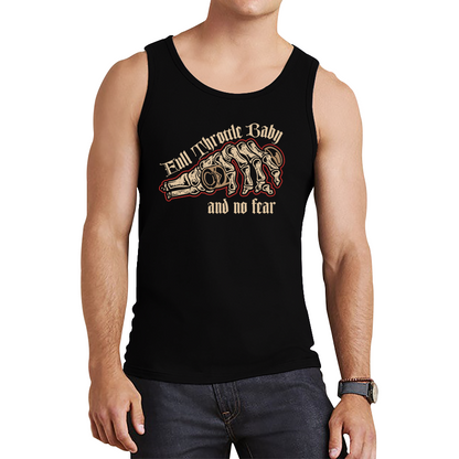 Full Throttle Baby And No Fear Skeleton Hand Tank Top