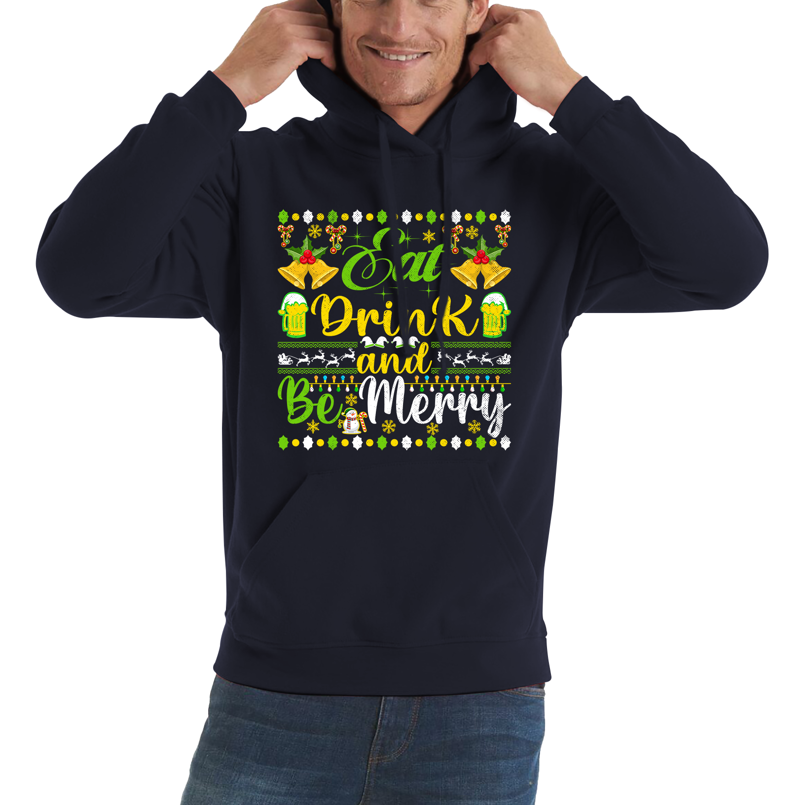 merry christmas beer hoodie