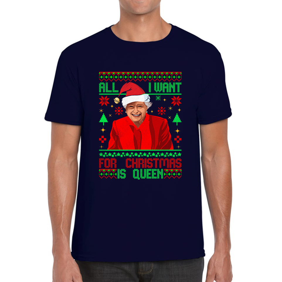 queen elizabeth ii christmas t shirt