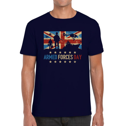 Army Navy Air Force British Veterans Armed Forces D-Day T Shirt