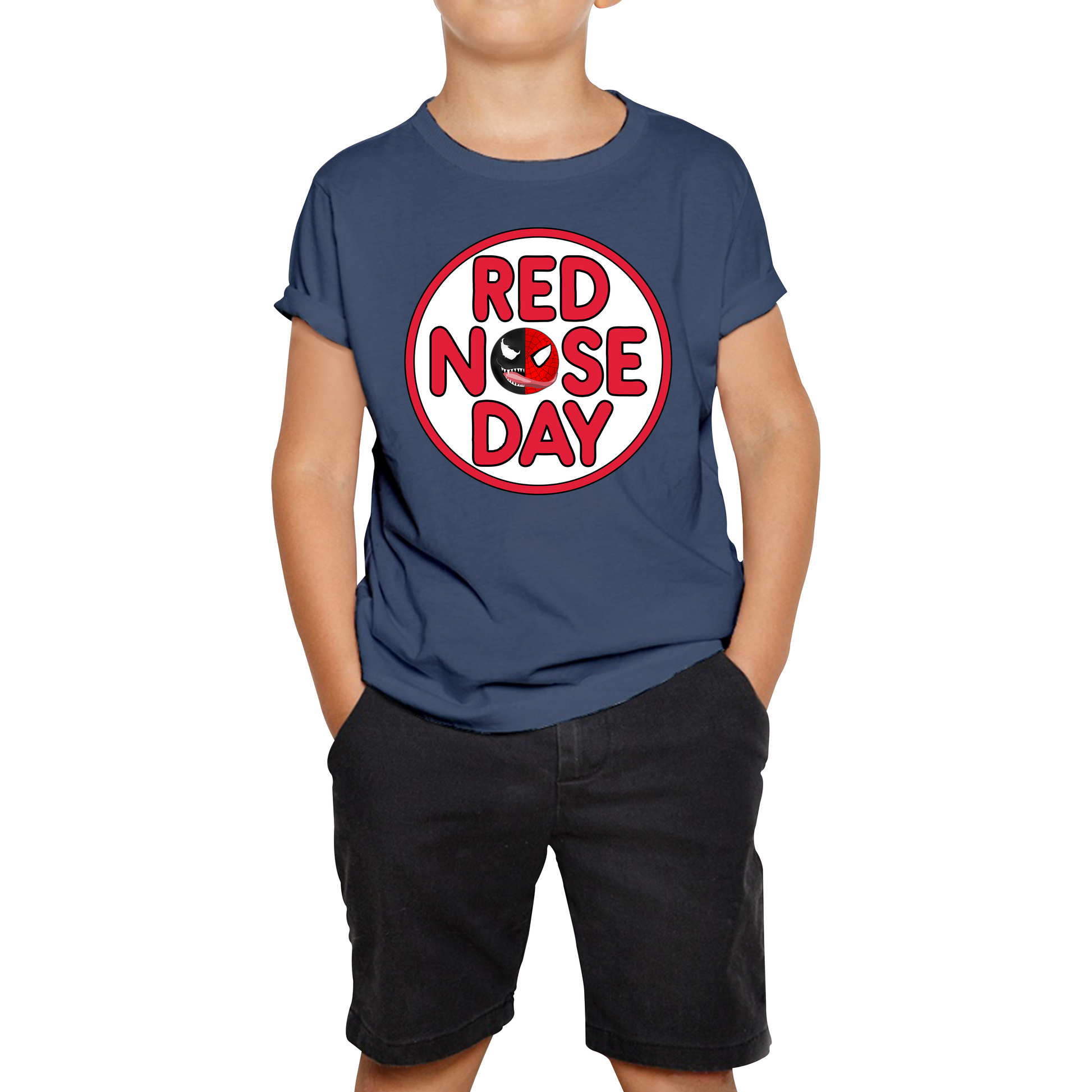 Marvel Venom Spider-man Red Nose Day T Shirt