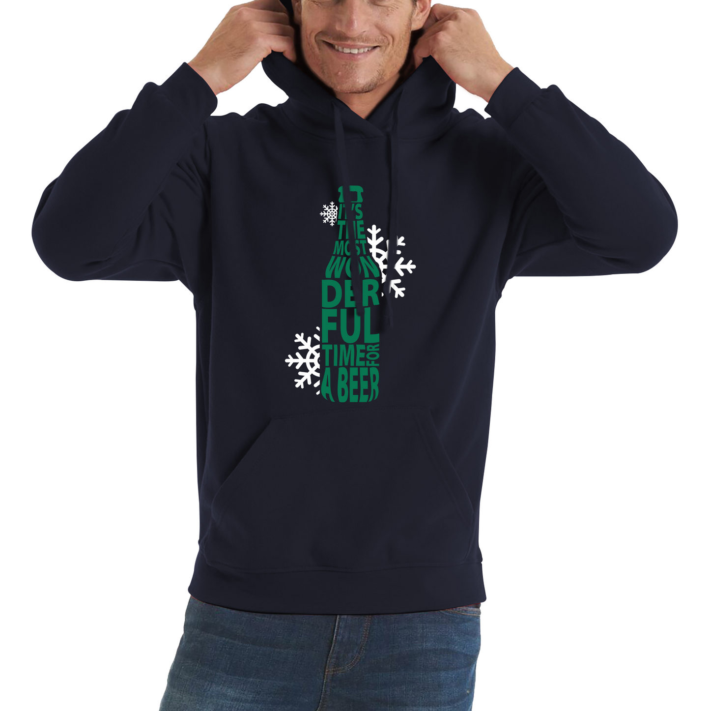 christmas beer hoodie