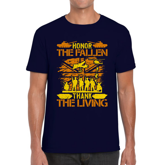 Honor The Fallen Thank Living Veteran Memorial Day T Shirt