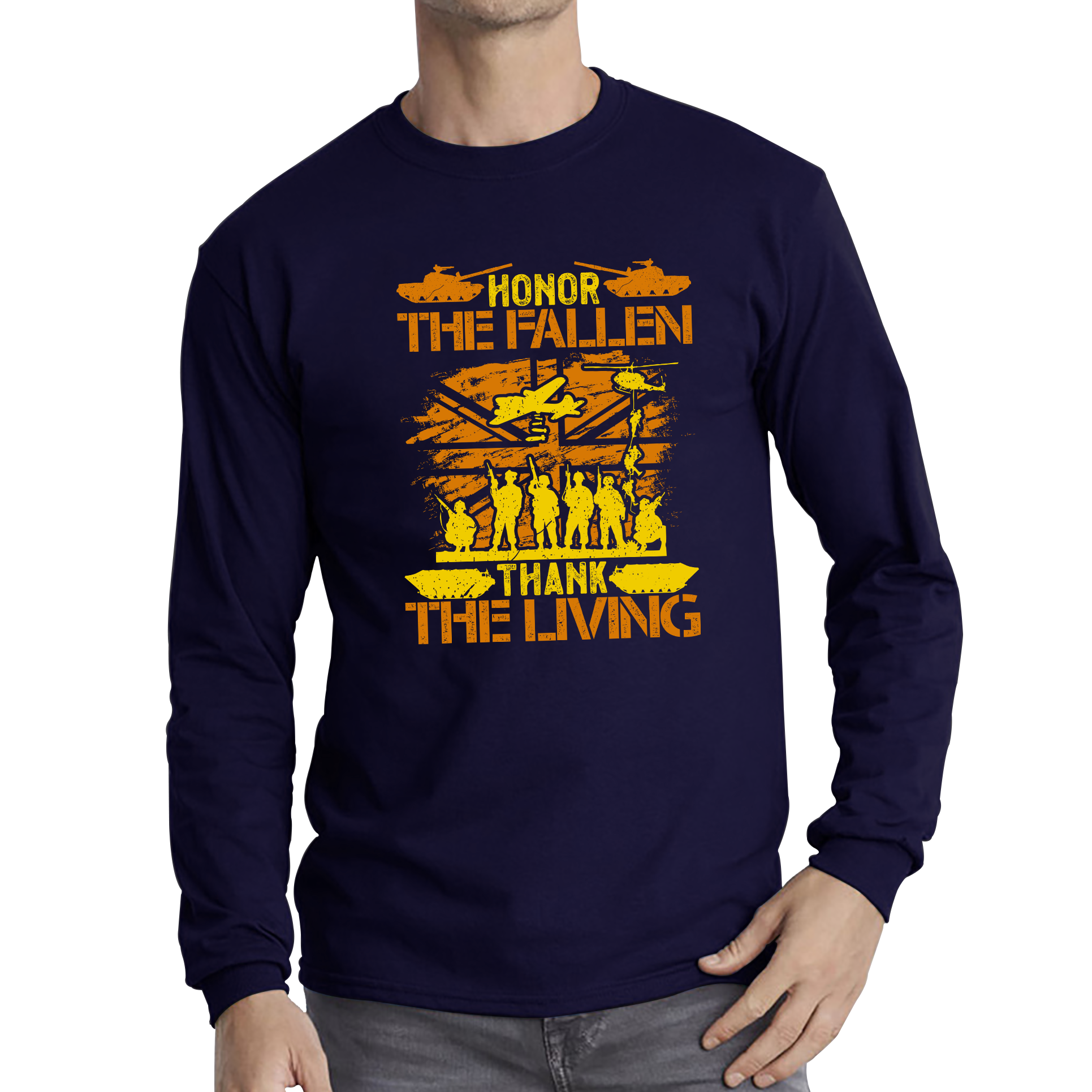 Honor The Fallen Thank Living Veteran Memorial Day T Shirt