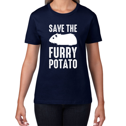 Save The Furry Potato Funny Guinea Pig T Shirt