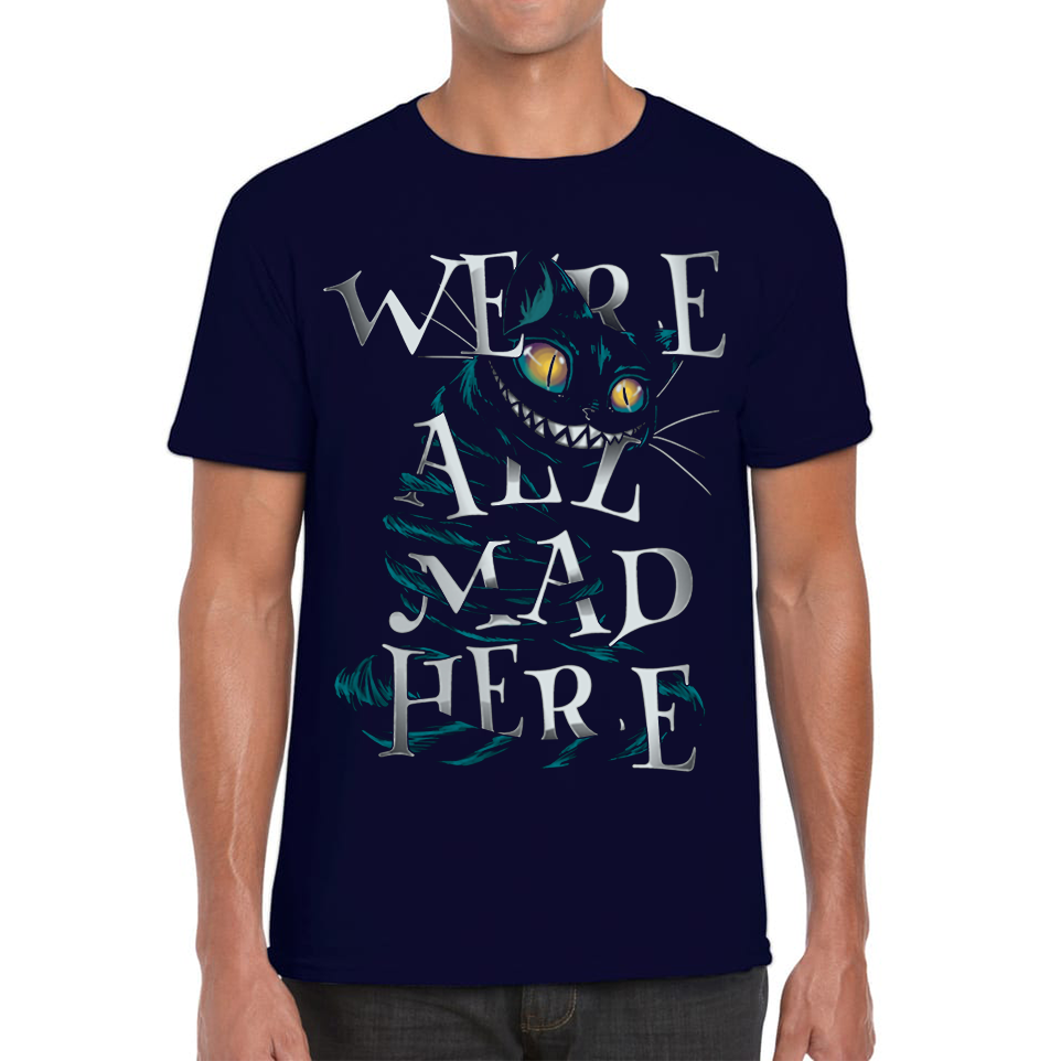 We Are All Mad Here Scary Cat T Shirt