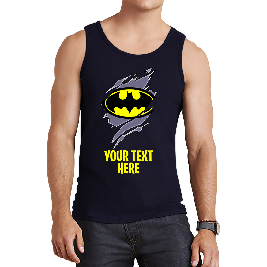 Personalised Batman Logo Tank Top