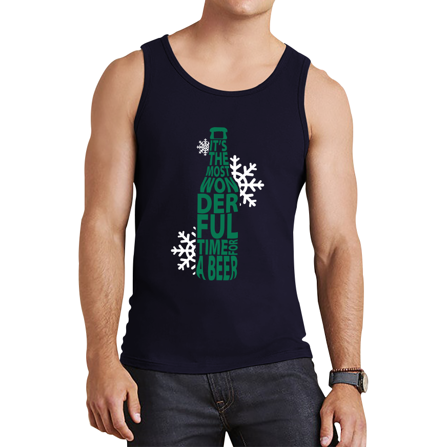 christmas beer tank top