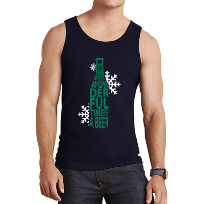 christmas beer tank top