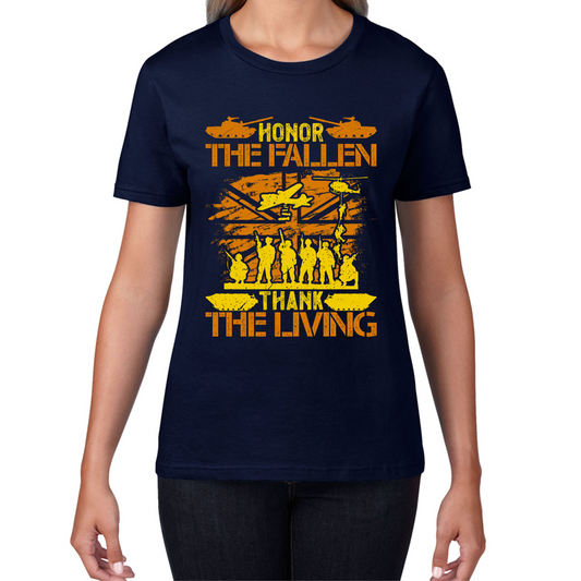 Honor The Fallen Thank Living Veteran Memorial Day T Shirt