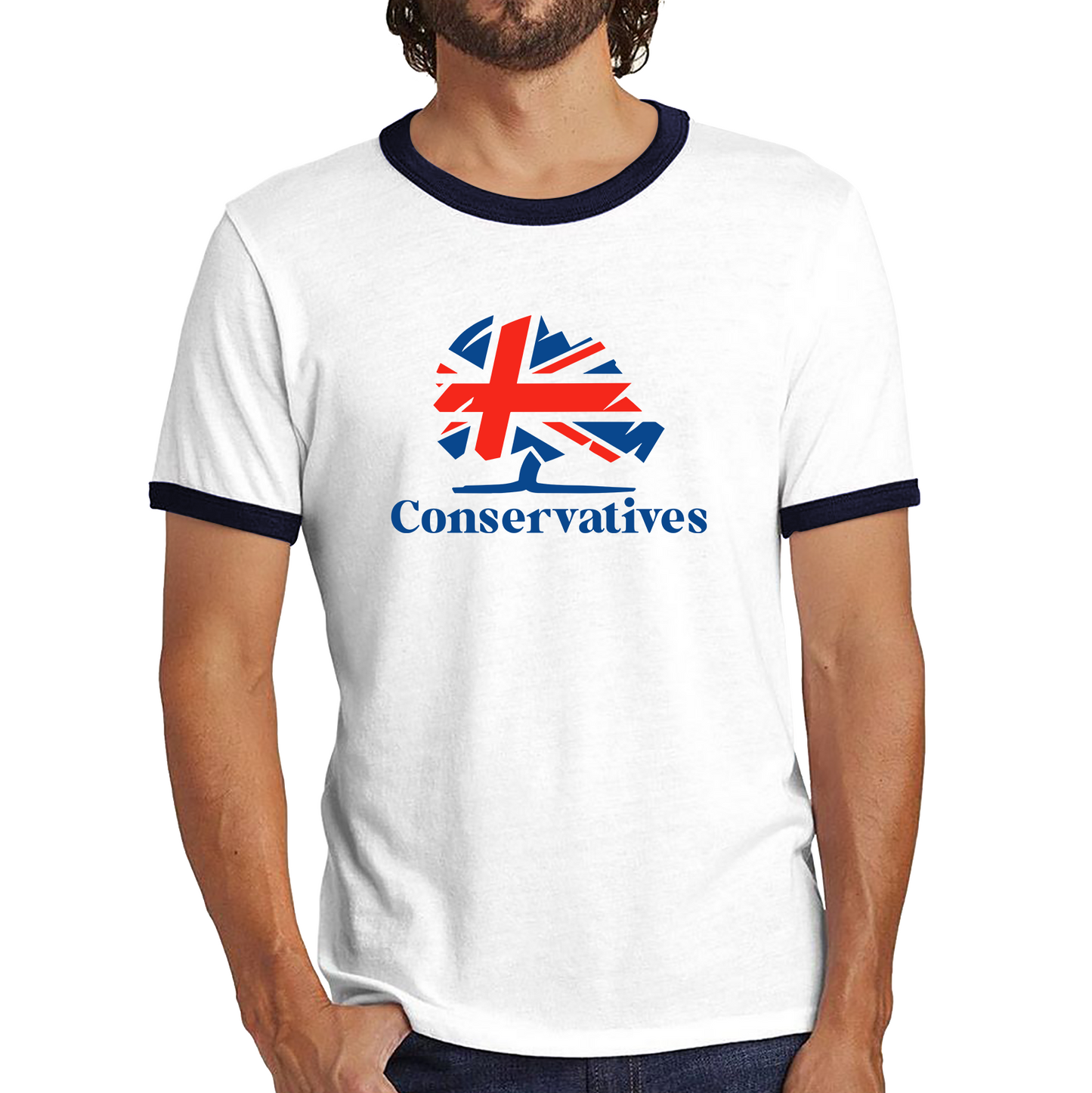 Conservatives Party Logo Political Party Uk Election United Kingdom Ringer T Shirt