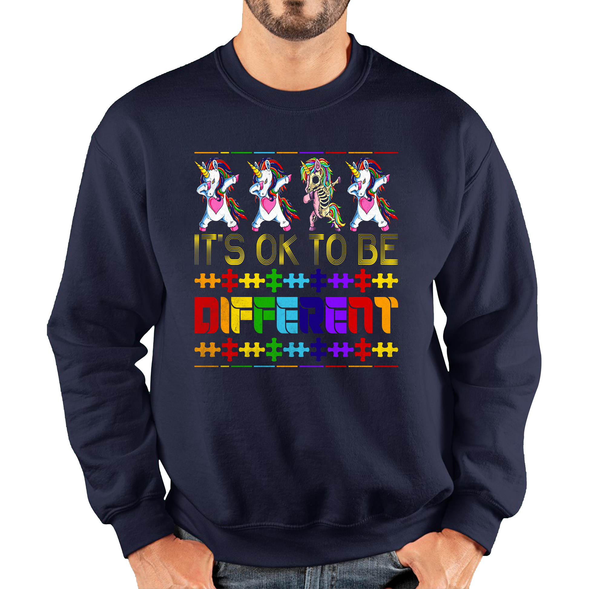 It's Ok To Be Different Autism Awareness Sweatshirt